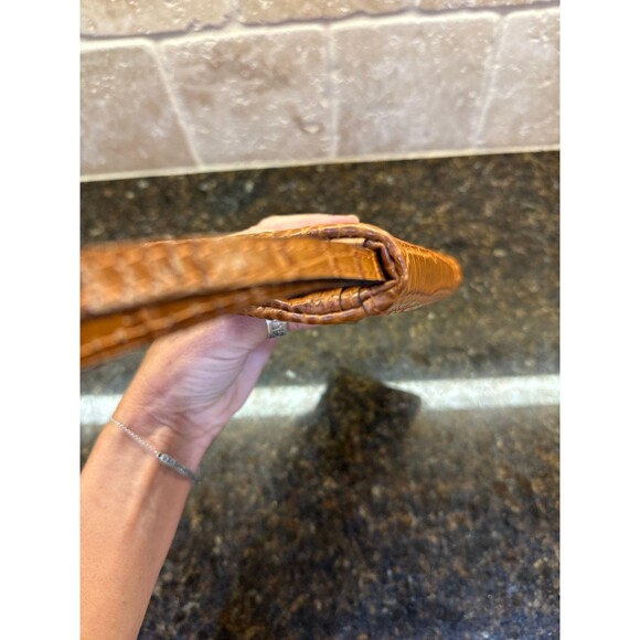 Patricia Nash Annesley Croc Embossed Leather Clutch Wristlet Wallet Cognac NWT - Picture 7 of 10